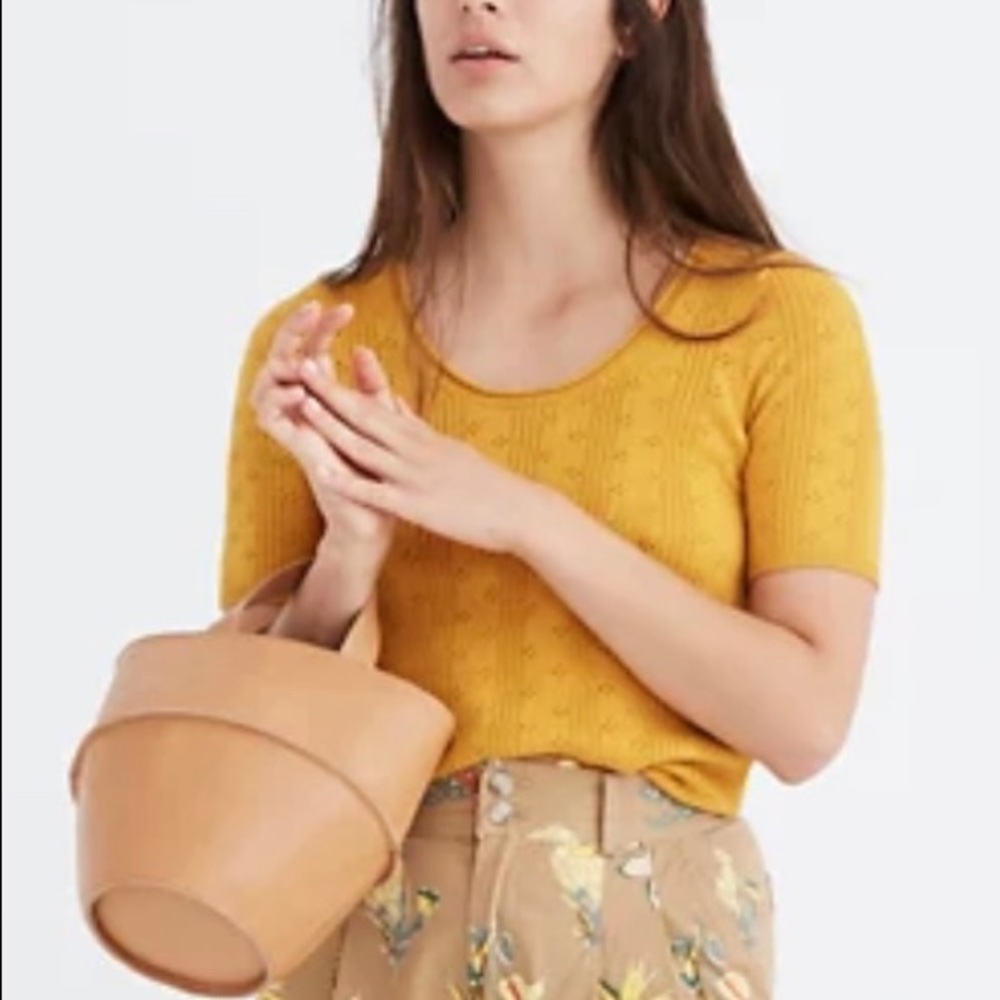 Madewell Willford Pointelle sweater tee - XS